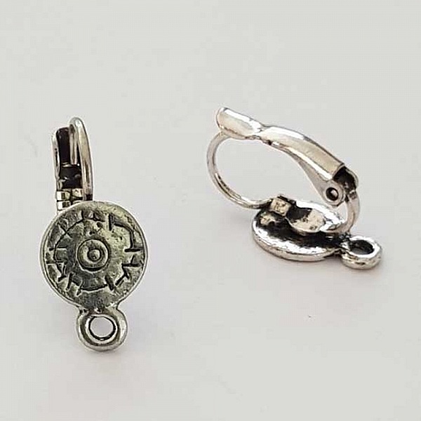 Dormeuse Earring Holder N&deg;106 x 1 Pair Silver