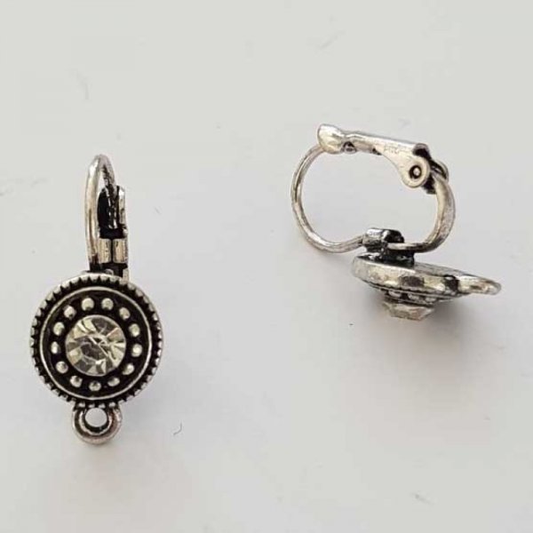 Dormeuse Earring Holder N&deg;109 x 1 Pair Silver