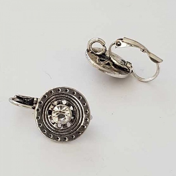 Dormeuse Earring Holder N&deg;118 x 1 Pair Silver