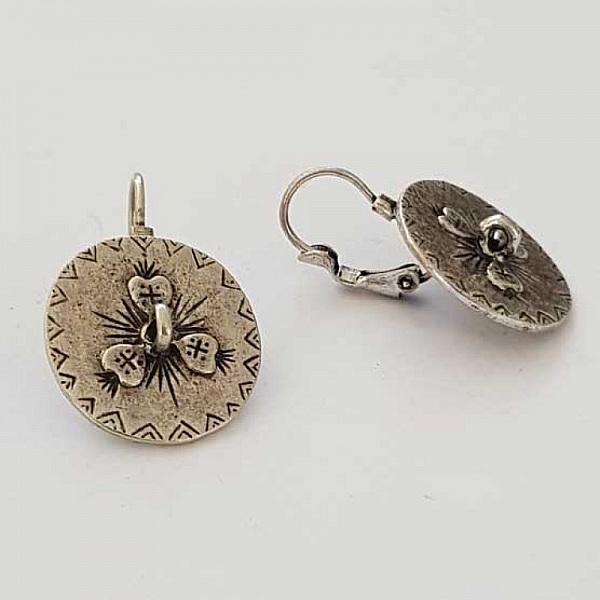 Dormeuse Earring Holder N&deg;119 x 1 Pair Silver