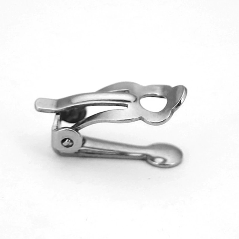 Earring Holder Stainless Steel Clip N°02 x 1 pair