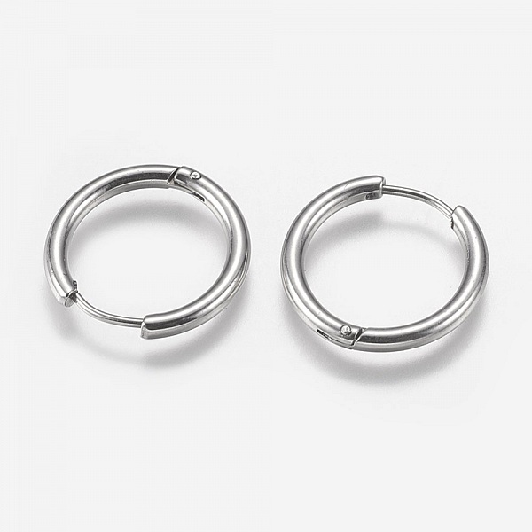 Support Boucle d'oreille Cr&eacute;ole Huggie Acier Inoxydable 20 mm