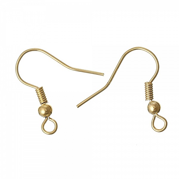 Earring holder N&deg;24 18 K gold plated hook x 2 pairs