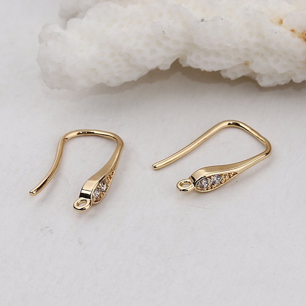 Earring holder N&deg;26 Gold plated hook and Strass