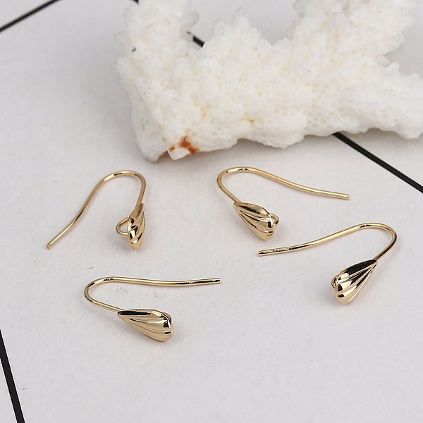 Earring holder N&deg;28 Gold plated shell hook