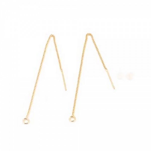 Earring holder N&deg;27-02 18K gold plated chain