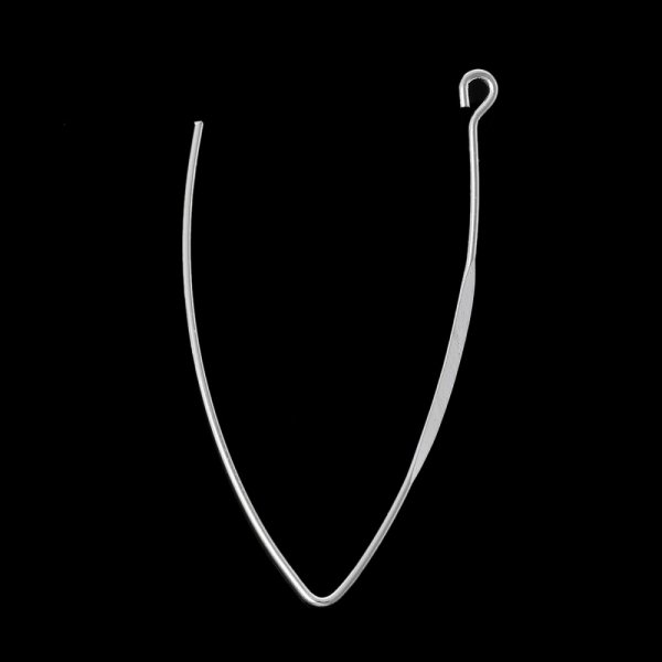 Silver Furcula style earring holder N&deg;01 x 10 pairs