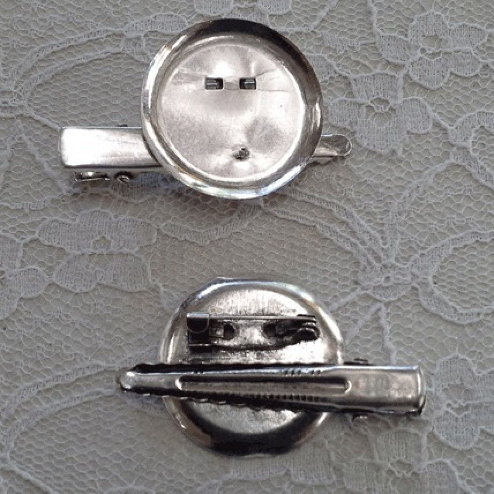 Pin tray holder - Silver color 45 mm x 8 mm.