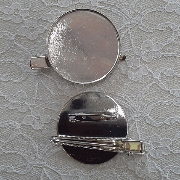 Tray spindle support - Silver color 60 mm.