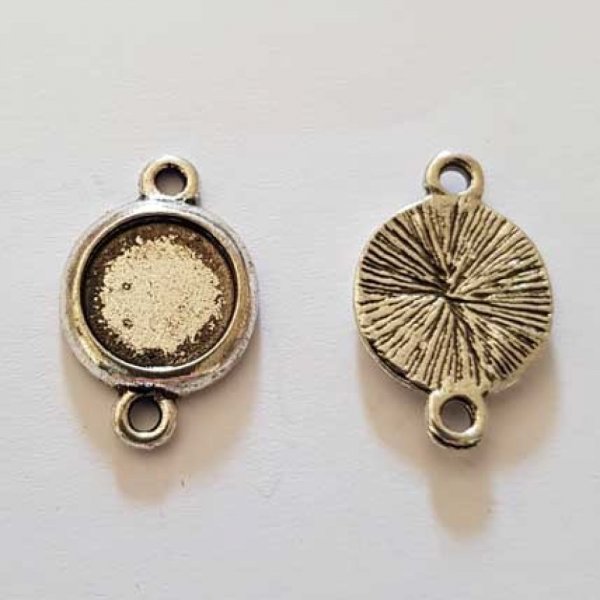 Support cabochon 10 mm N&deg;01-2 Anneaux