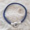 European smooth clip bracelet Uni 01 FROM 15 TO 23 CM Blue