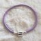 European smooth clip bracelet Uni 01 FROM 15 TO 23 CM Purple