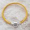 European smooth clip bracelet Uni 01 FROM 15 TO 23 CM Yellow