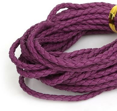 European Clip Bracelet Plain 01 FROM 15 TO 23 CM Purple