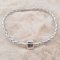 European Clip Bracelet Plain 01 FROM 15 TO 23 CM Silver