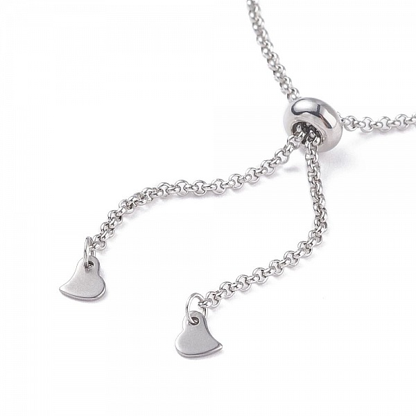 Bracelet Coulissant Acier Inoxydable Chaine Rolo N&deg;01