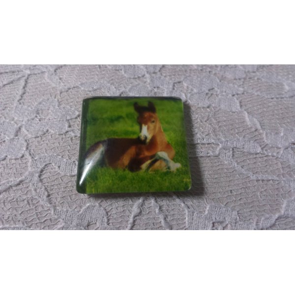 square glass cabochon 30mm 028 