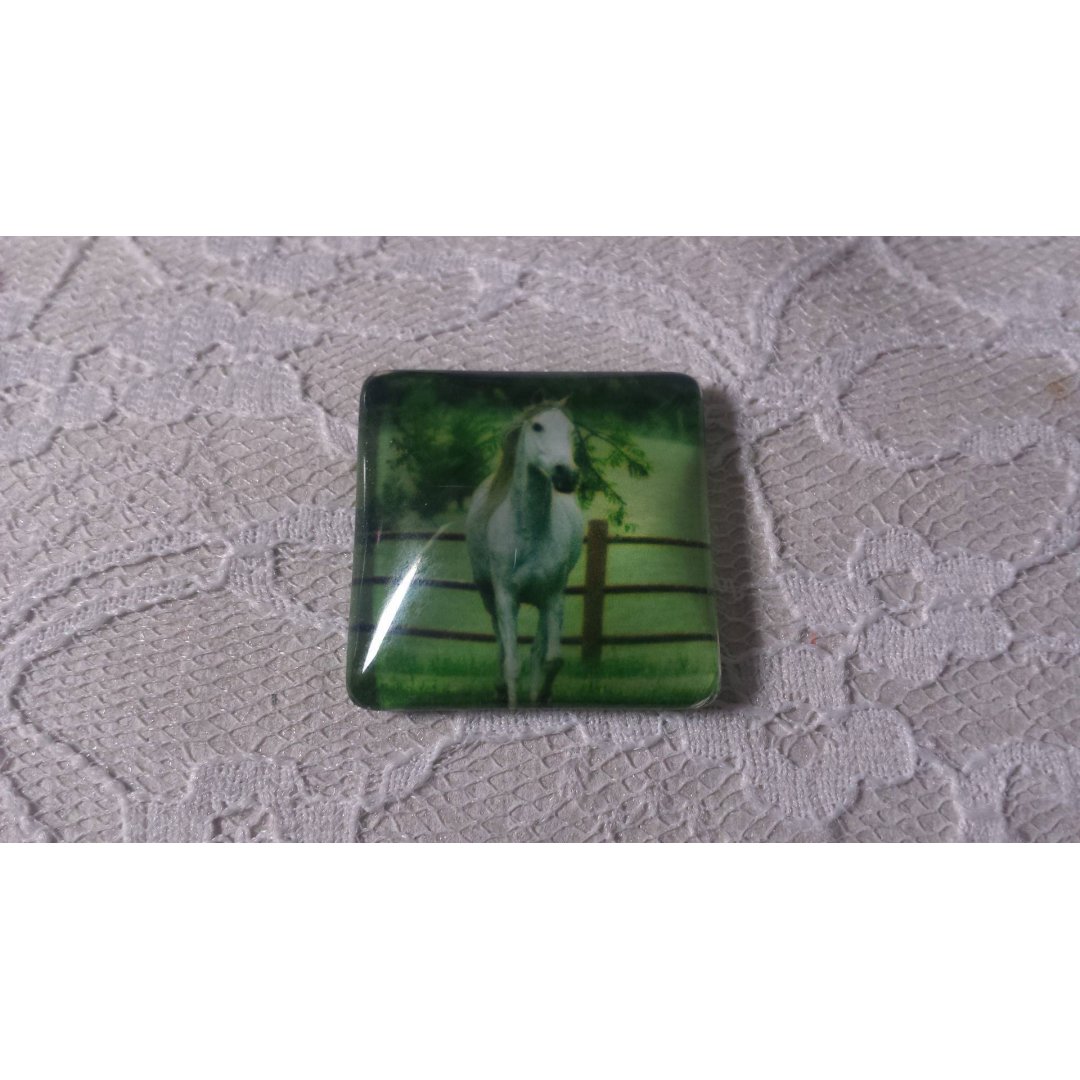 square glass cabochon 30mm 026 