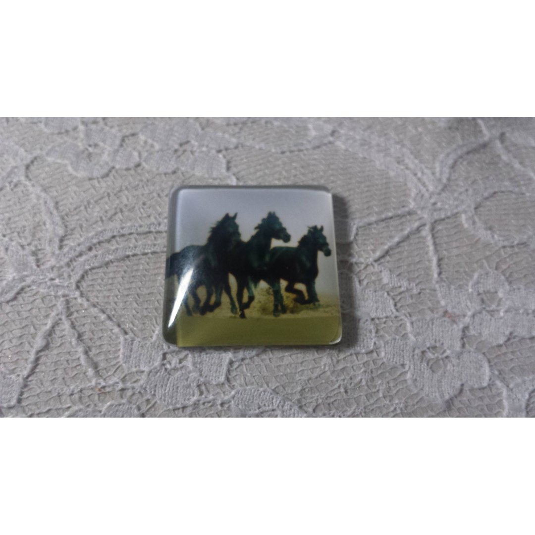 square glass cabochon 30mm 017 