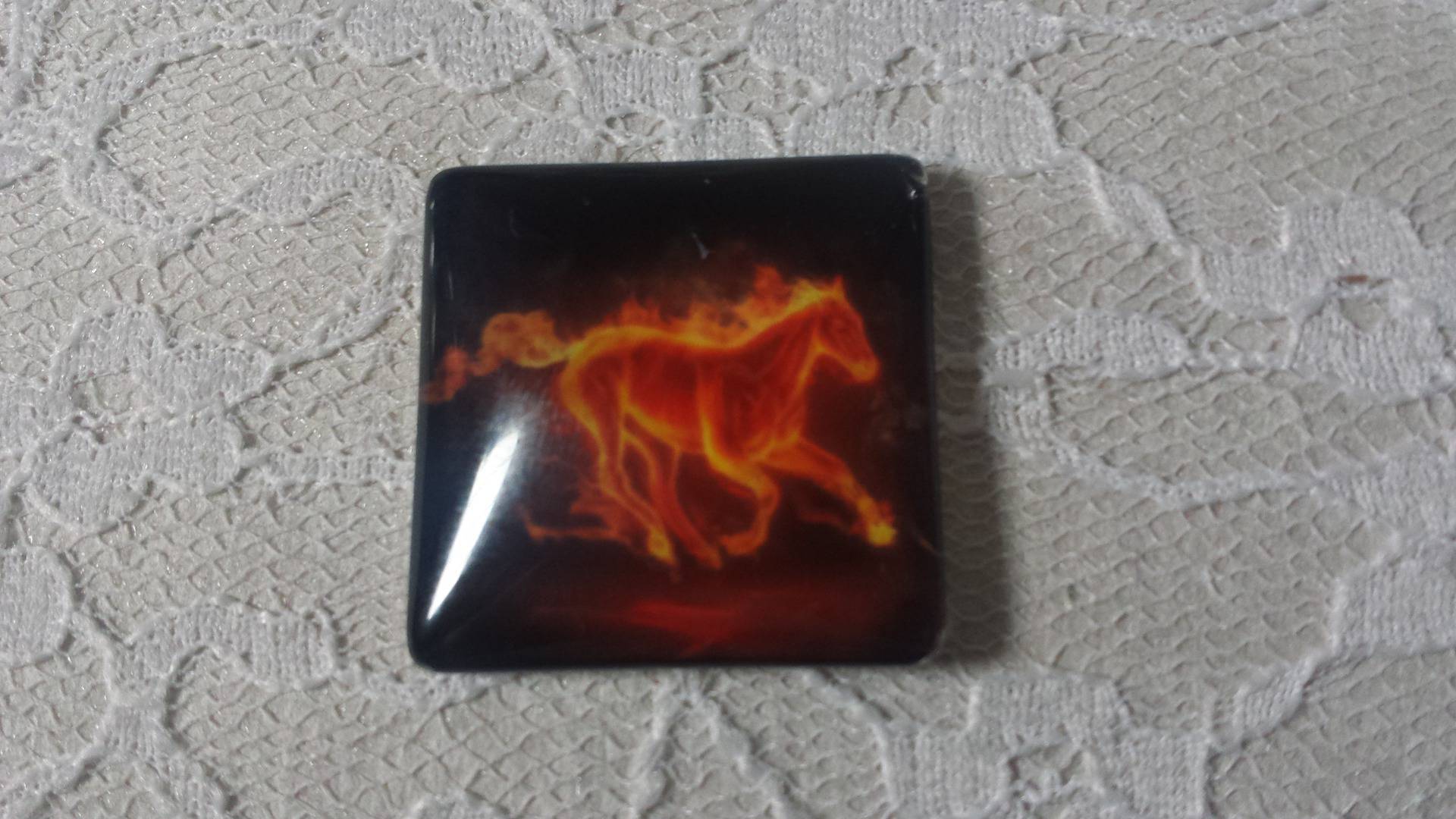 square glass cabochon 30mm 006 