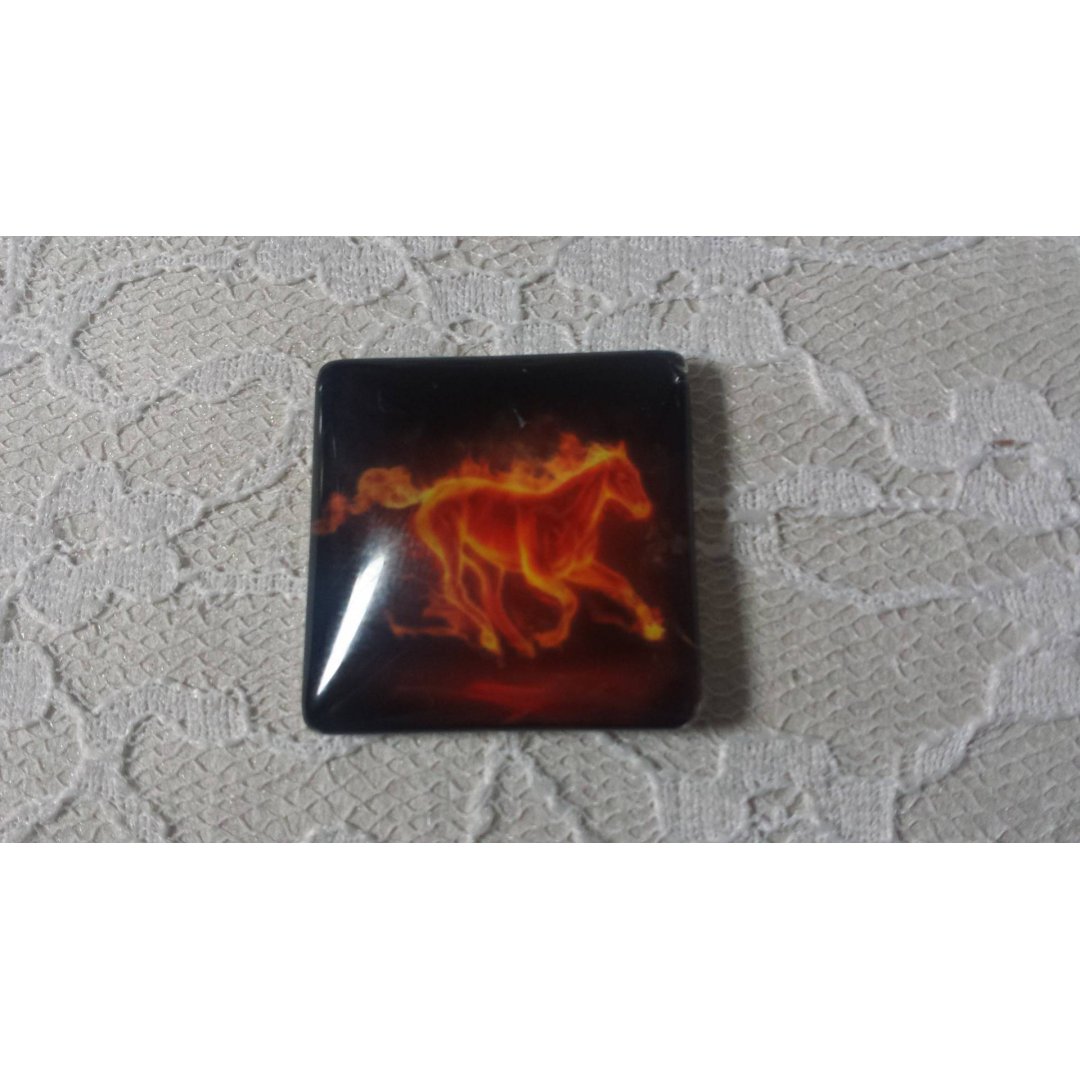square glass cabochon 30mm 006 
