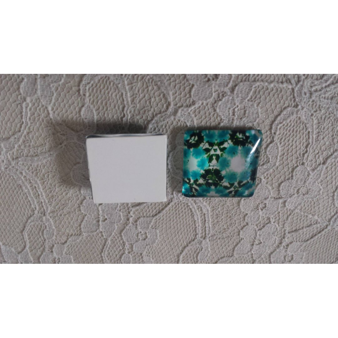 square glass cabochon 25mm 047 