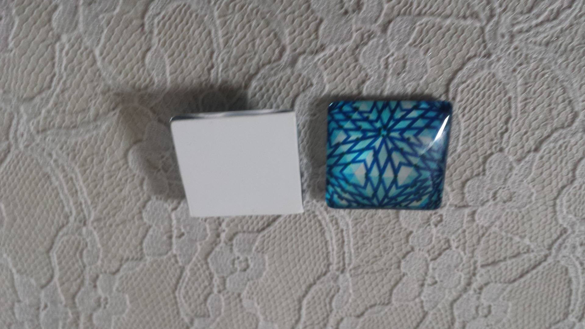 square glass cabochon 25mm 046 