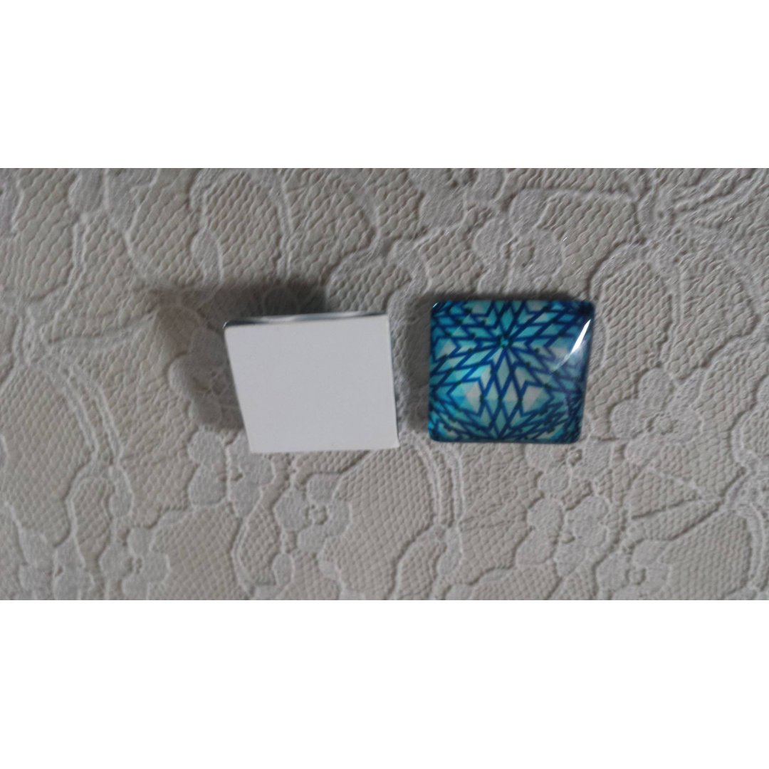 square glass cabochon 25mm 046 