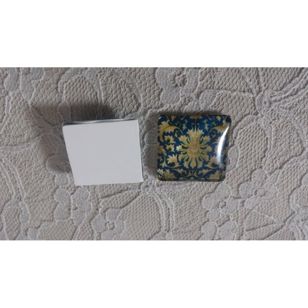 square glass cabochon 25mm 045 