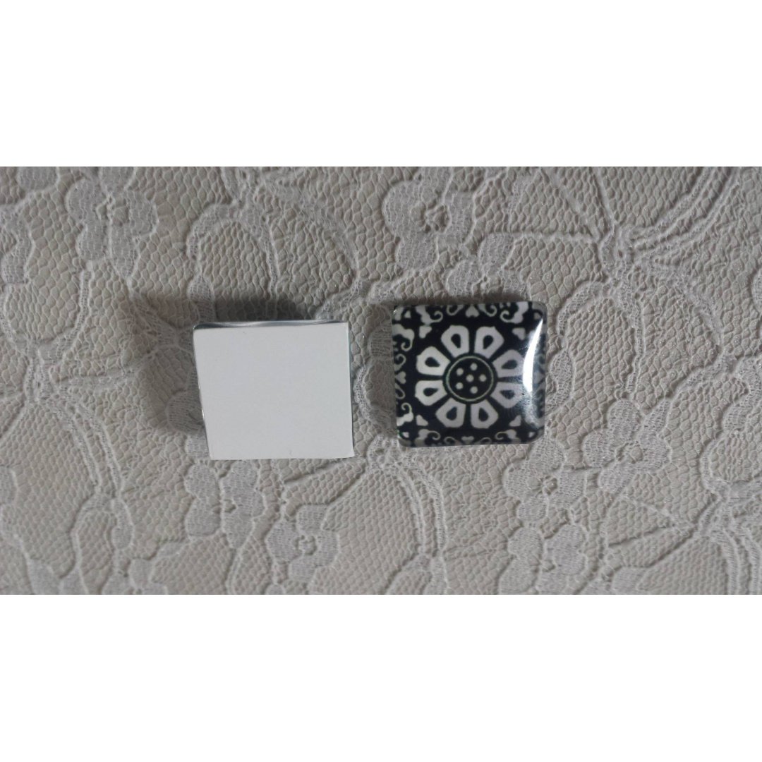 square glass cabochon 25mm 044 