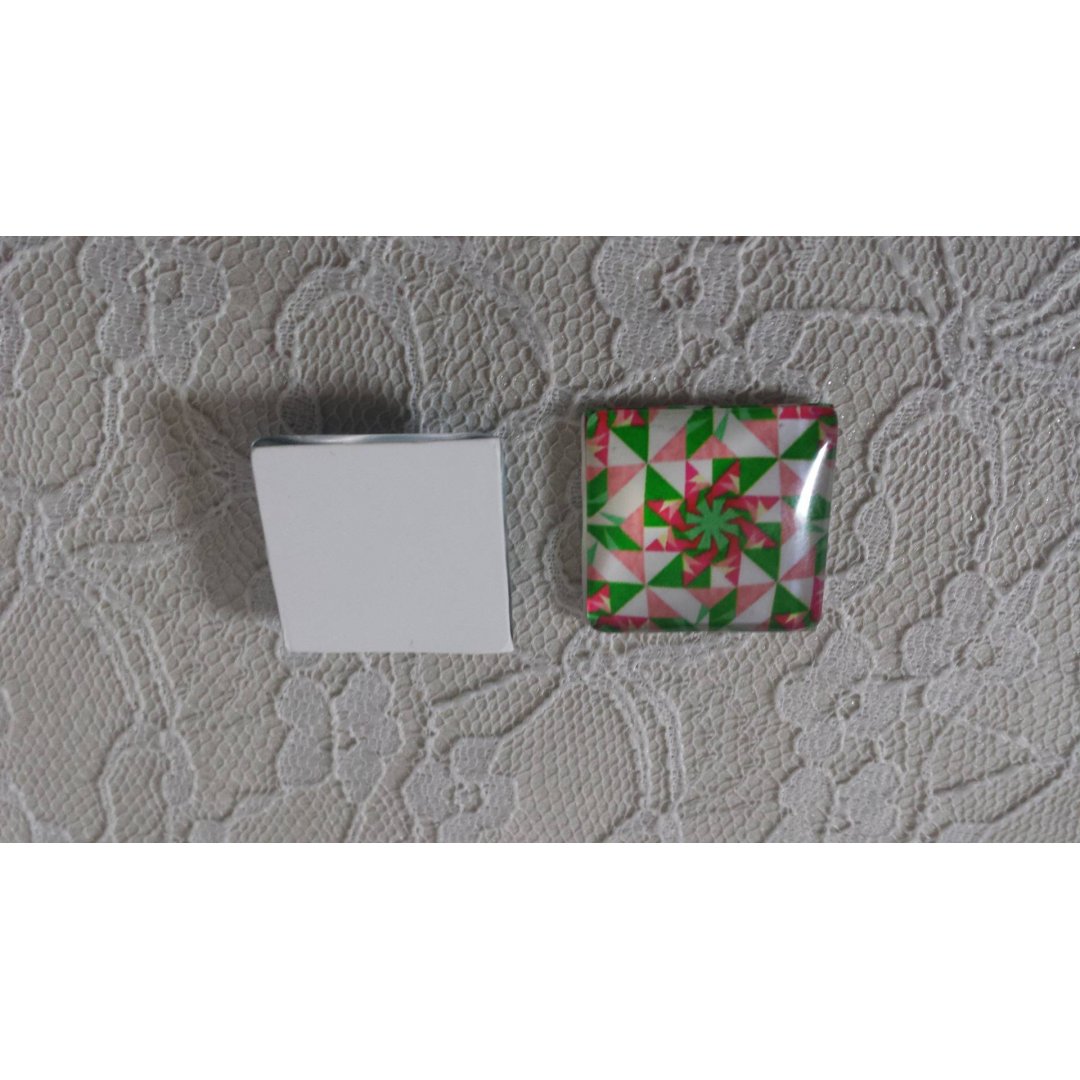 square glass cabochon 25mm 040 