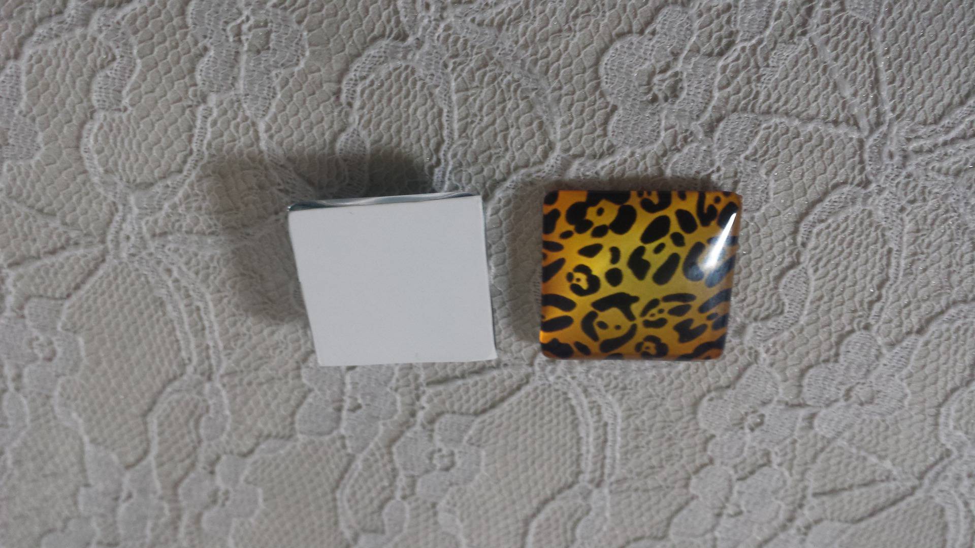 square glass cabochon 25mm 038 