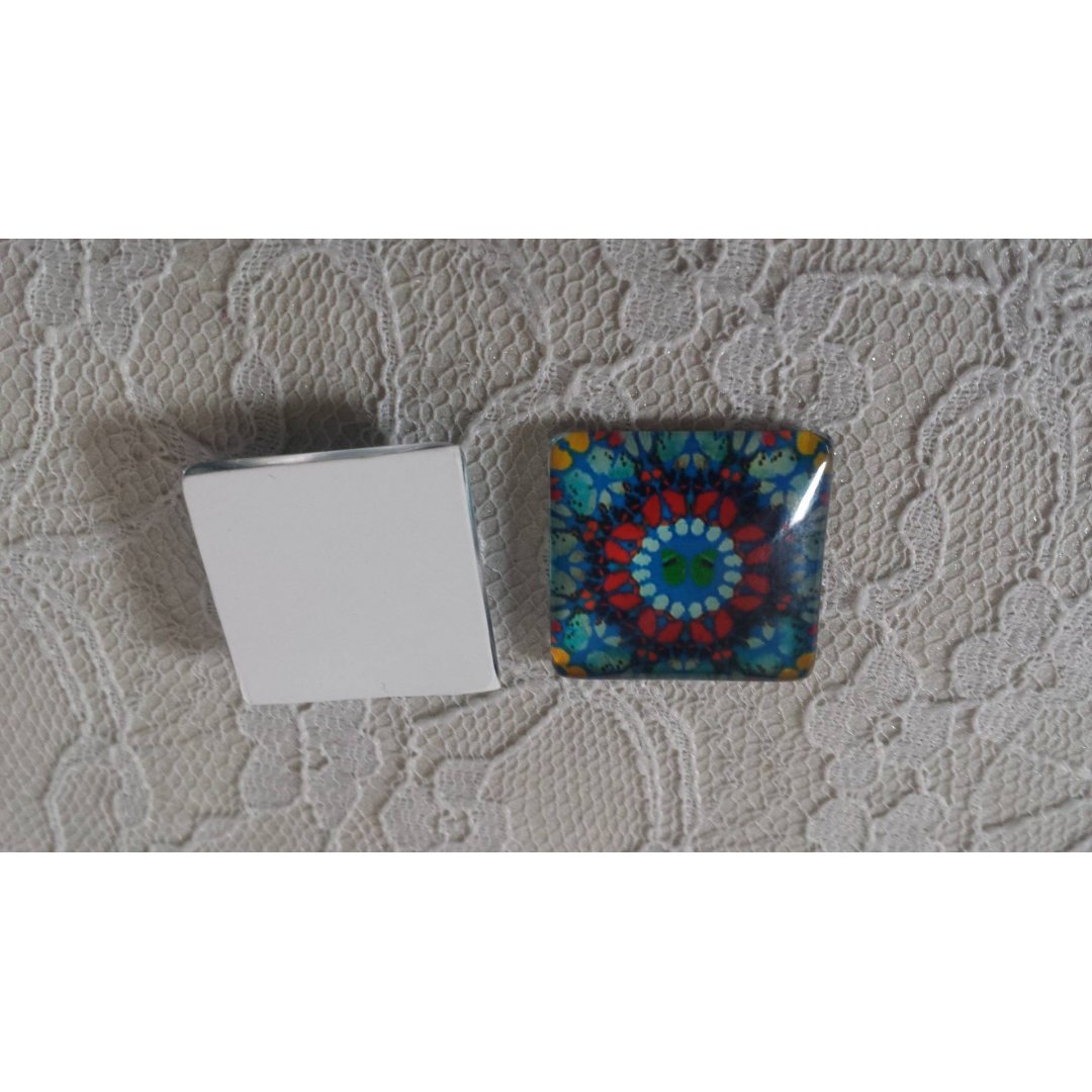 square glass cabochon 25mm 037 