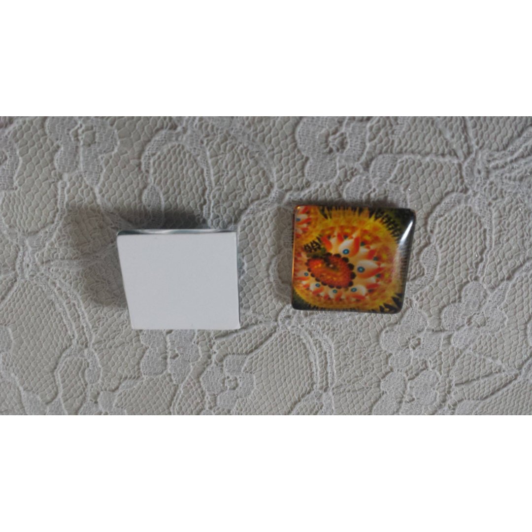 square glass cabochon 25mm 036 