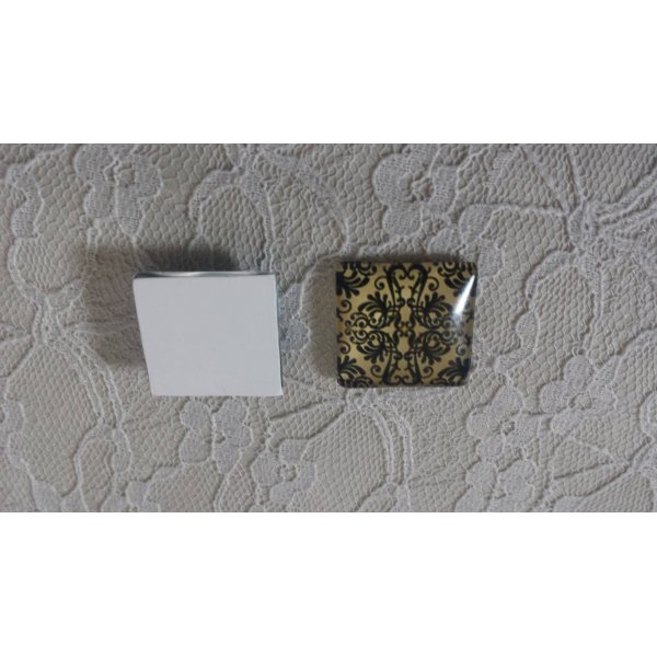 square glass cabochon 25mm 031 