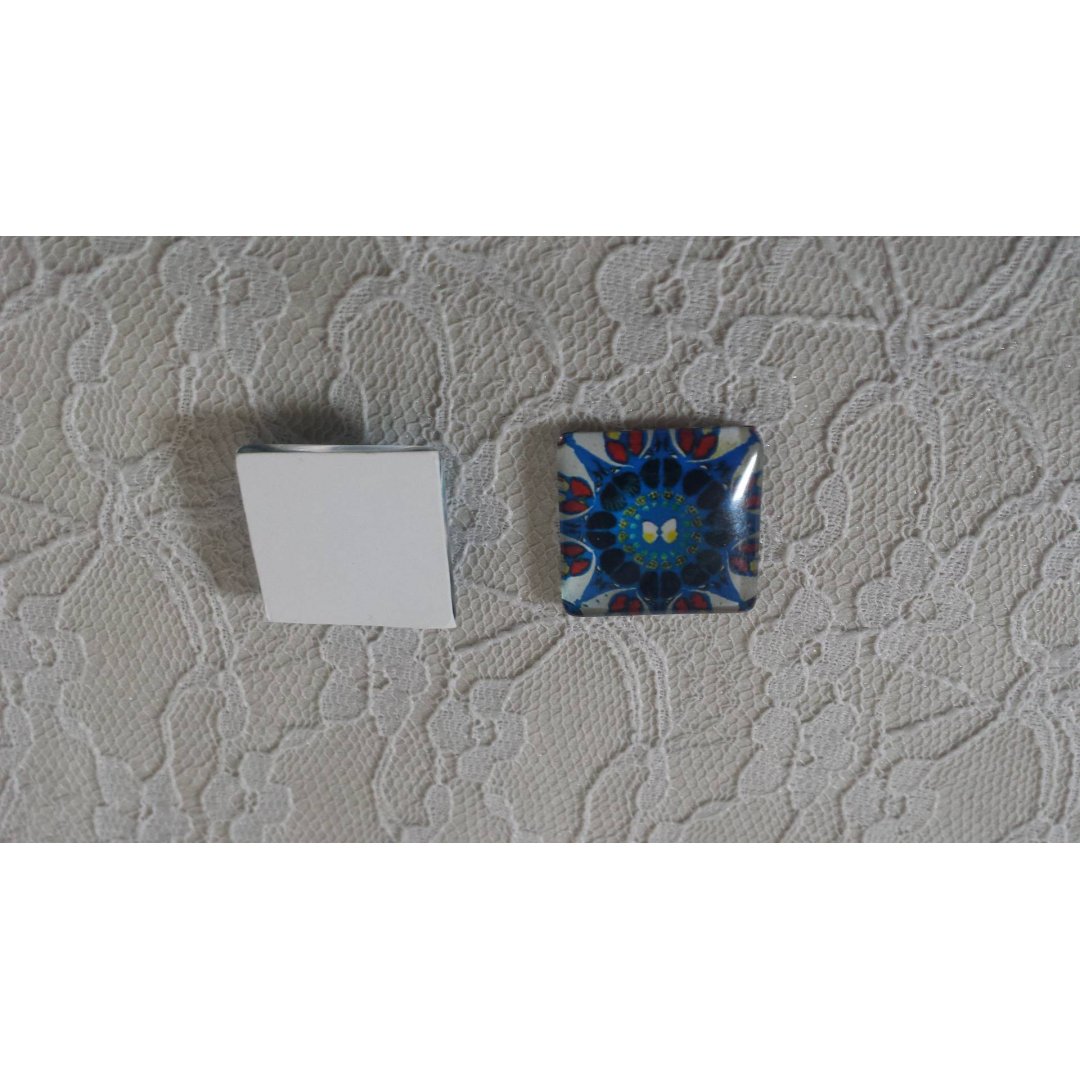 square glass cabochon 25mm 030 
