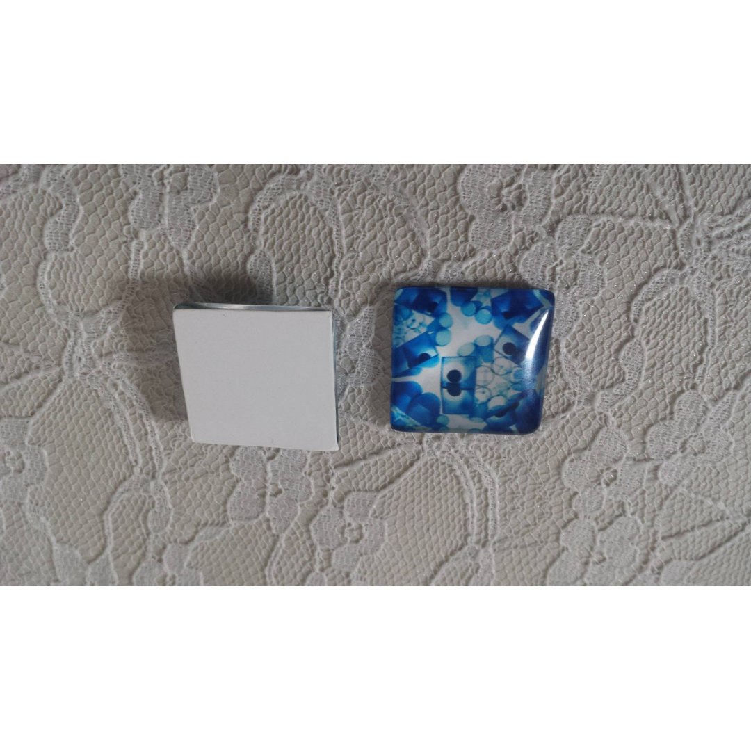 square glass cabochon 25mm 027 