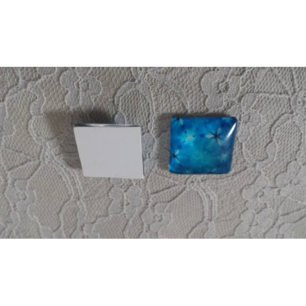 square glass cabochon 25mm 019 