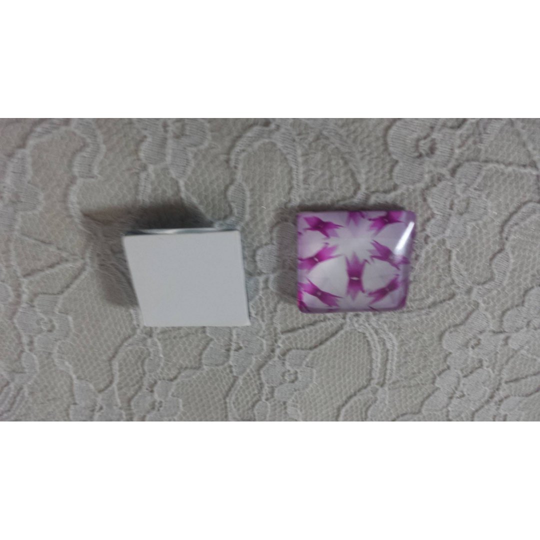 square glass cabochon 25mm 015 