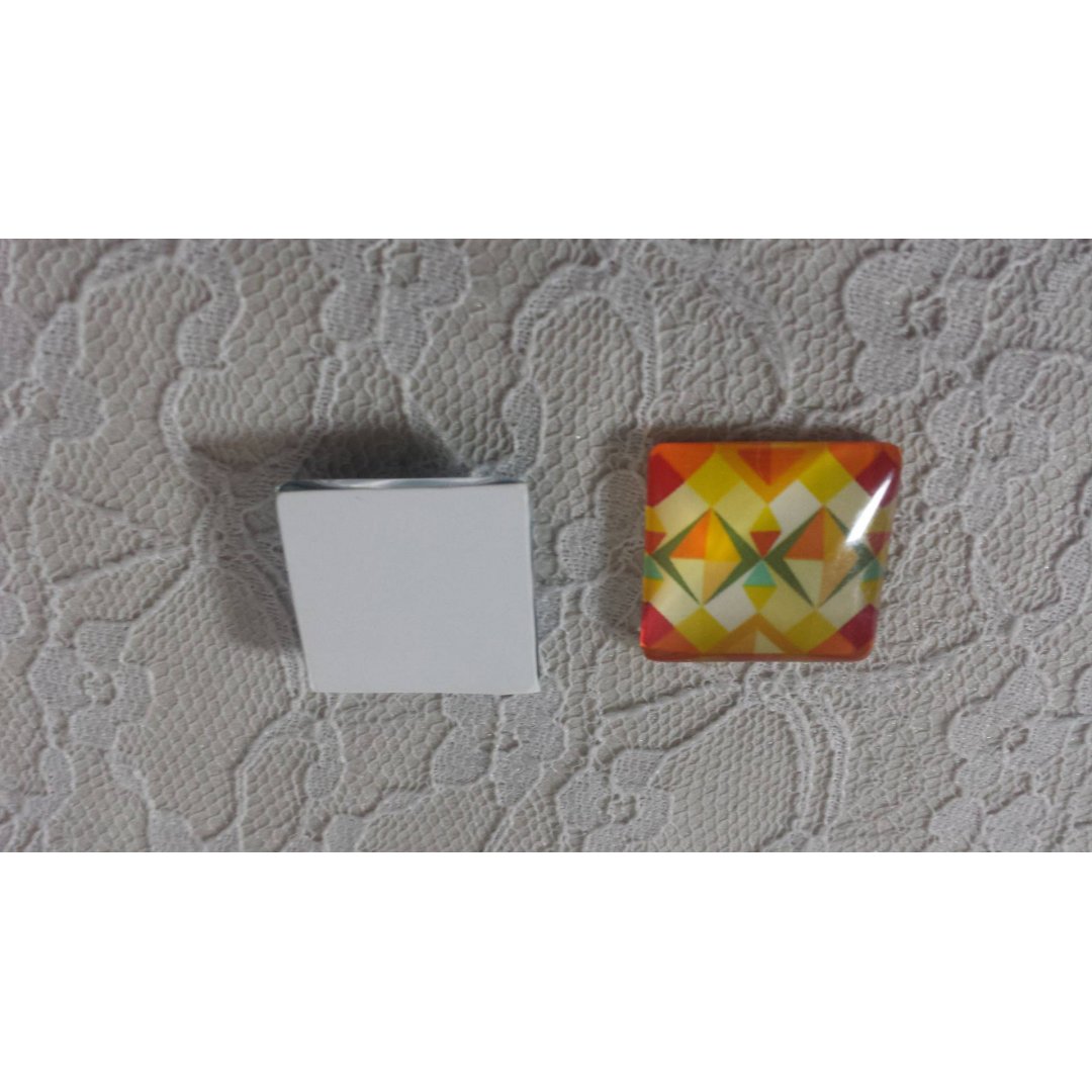 square glass cabochon 25mm 014 