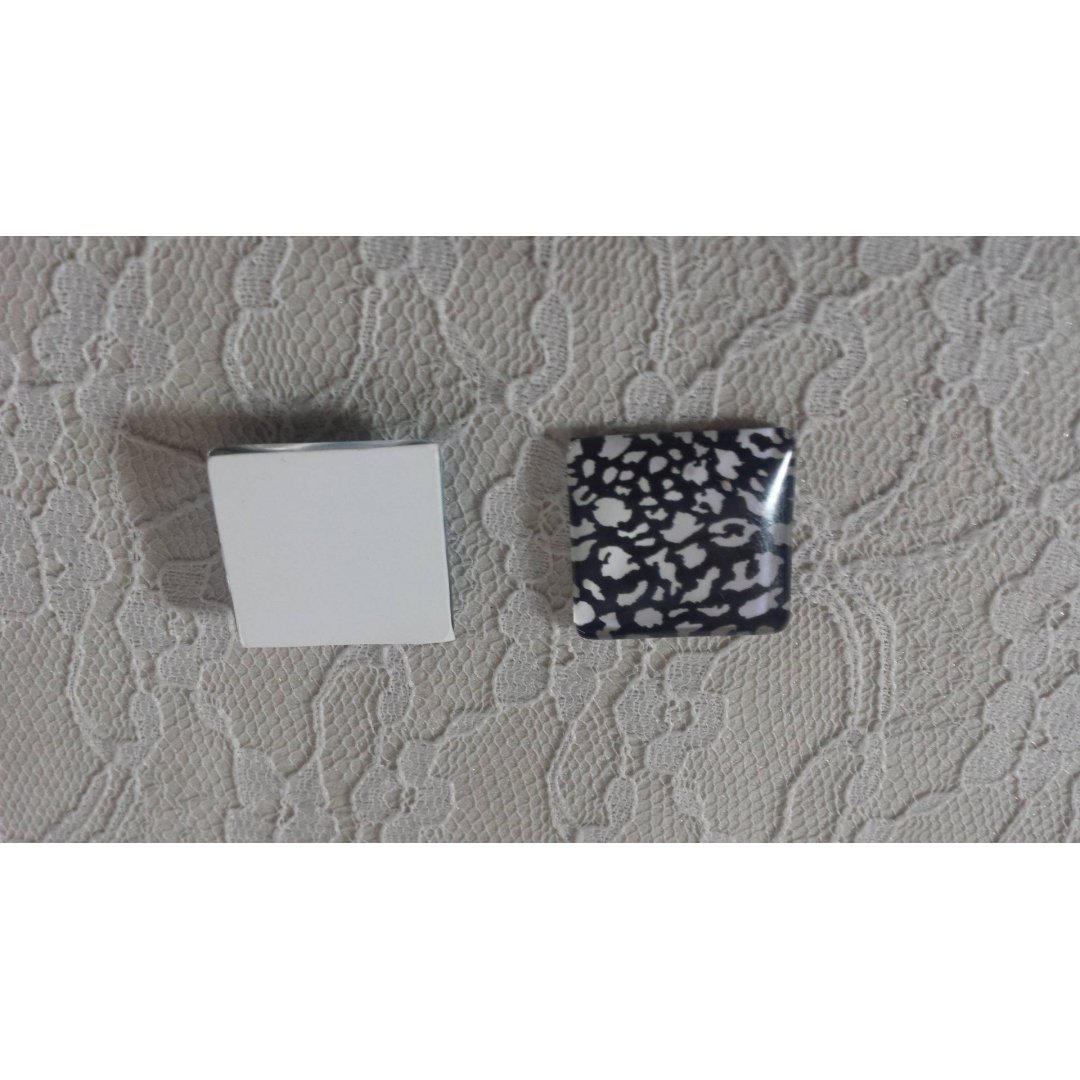 square glass cabochon 25mm 006 