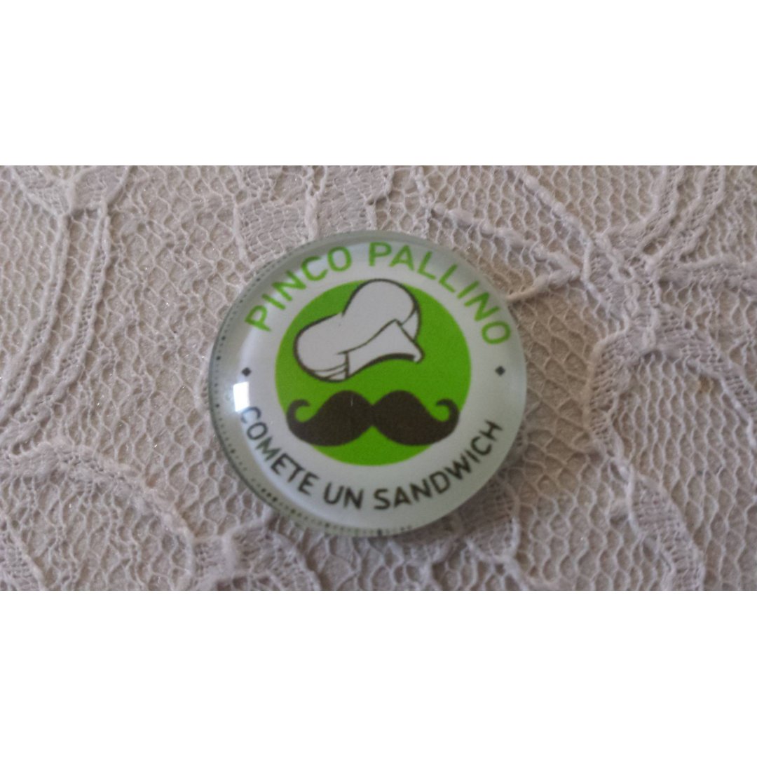 round glass cabochon 25mm mustache 038 