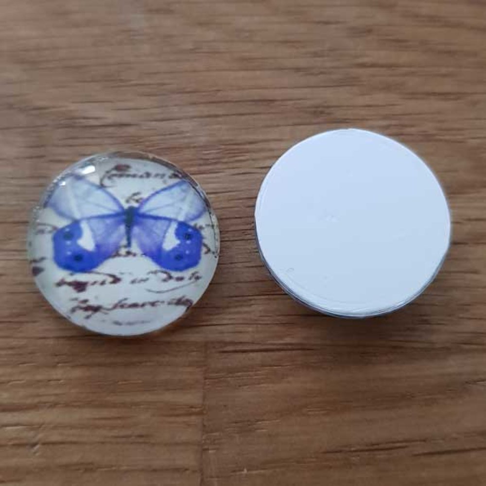 cabochon rond en verre 18mm divers 018