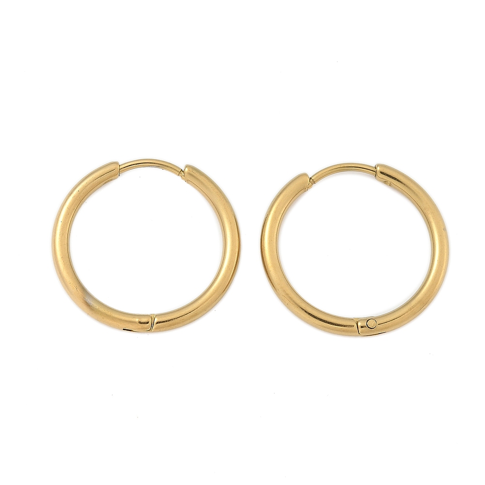 Support Boucle d'oreille Créole Huggie Acier Inoxydable N°01-20 mm 01