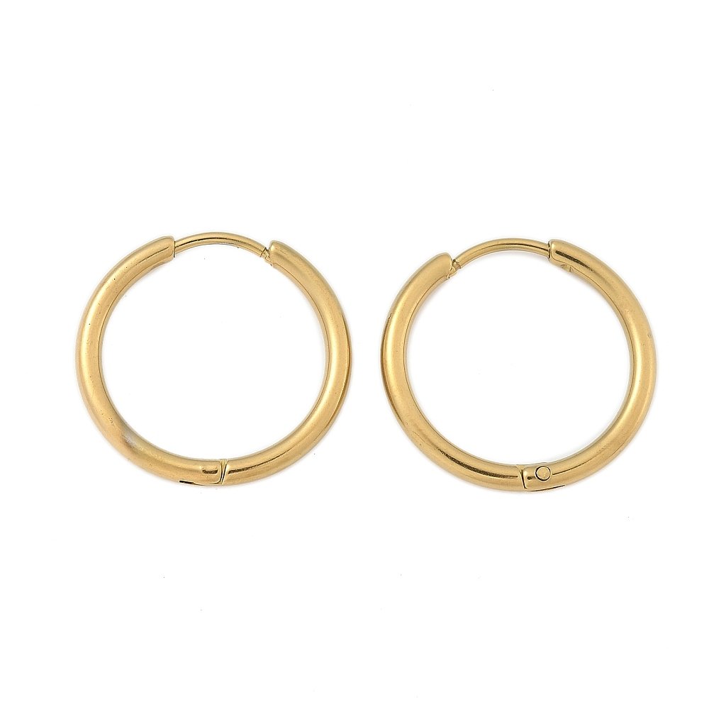 Support Boucle d'oreille Créole Huggie Acier Inoxydable N°01-20 mm 01