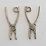 Silver plated Tool Charm