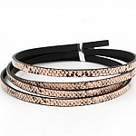 Leather 05 mm Old Pink snake skin design 1 meter