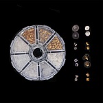 Lot of 400 mixed N°02 tips (200 pairs) for earrings.