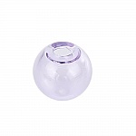 1 Round glass ball to fill 12mm Purple