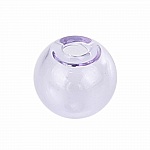1 Round glass ball to fill 16mm Purple